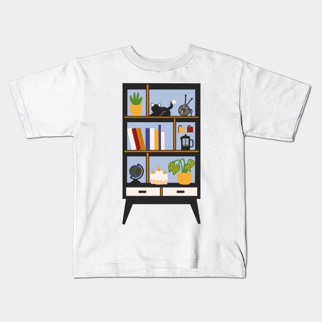 Mid Century Modern Kids T-Shirt by panco
